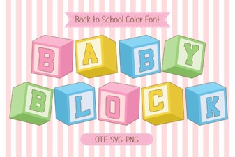 Creative Projects with Baby Block Font Designs