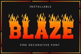 Blaze Font: Enhance Your Designs with Bold Typography