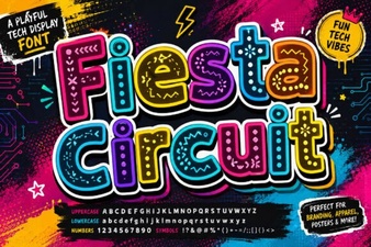 Fiesta Circuit Font: Your Creative Design Ally