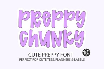 Preppy Chunky Fonts for Bold & Fun Design Projects