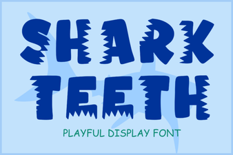 Craft with Shark Teeth Fonts for Bold Designs
