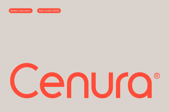 Cenura Font: a Creative Typeface for Modern Design