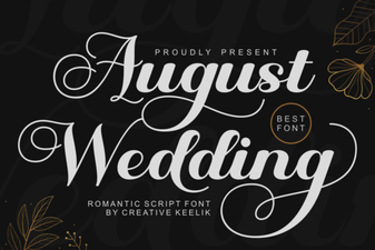 Font Inspiration for an August Wedding Theme